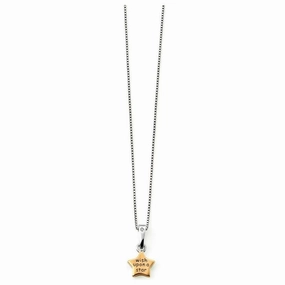 Silver Diamond Set Wish Upon A Star Pendant