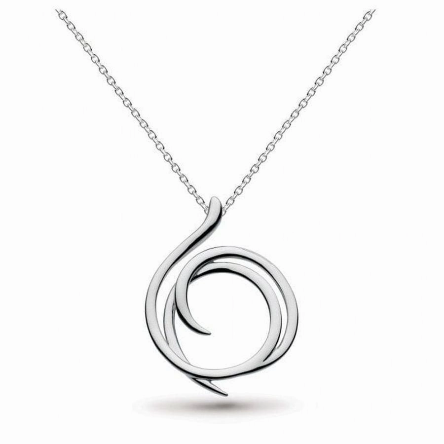Silver Enwtine Helix Wrap Necklace