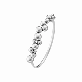 Silver Grapes Closed Bangle