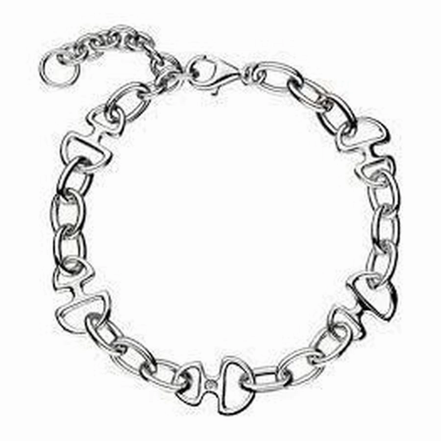 Silver Iconic Link Charm Bracelet