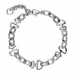 Silver Iconic Link Charm Bracelet