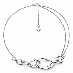 Silver Infinity Trio Grande Necklace