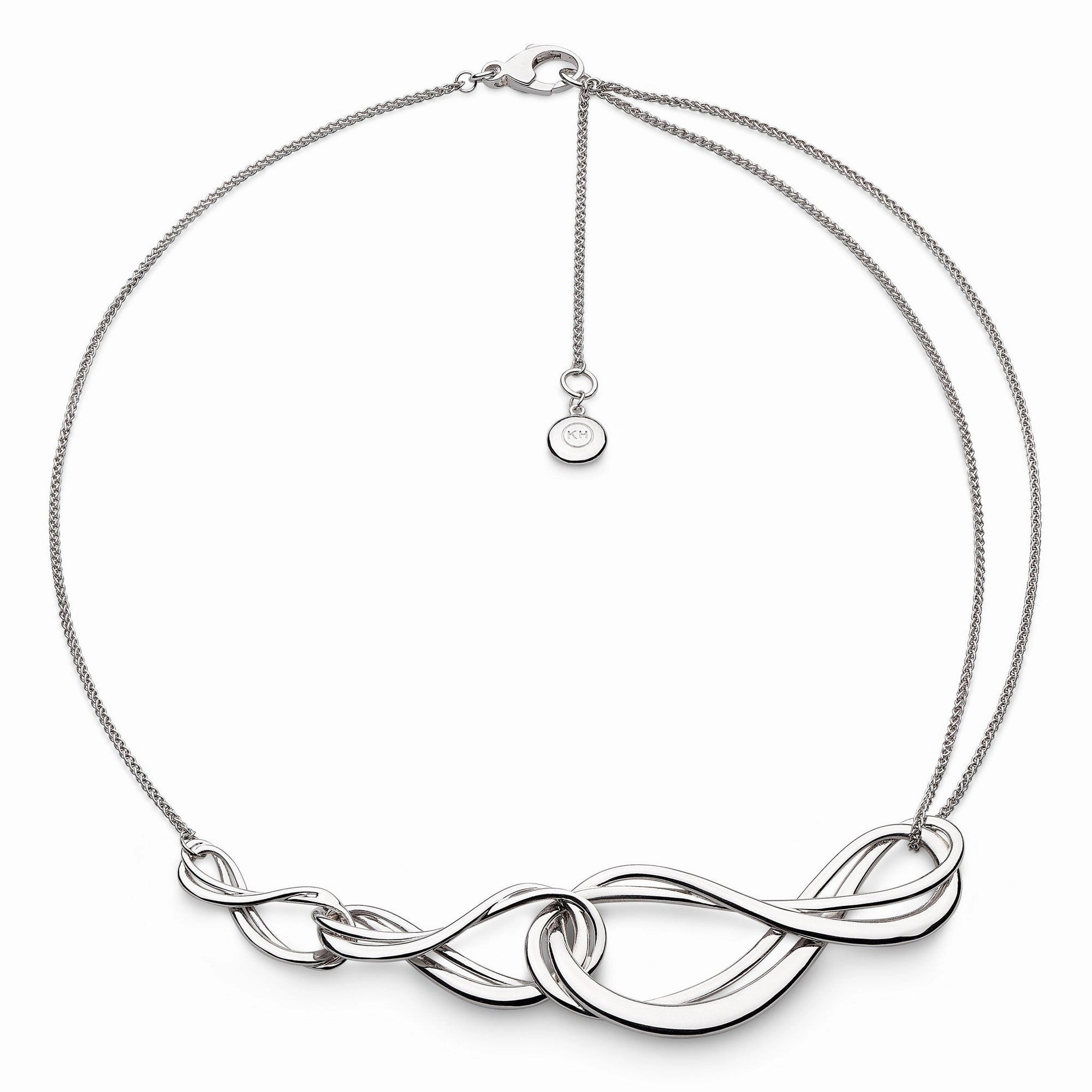 Silver Infinity Trio Grande Necklace