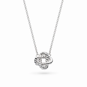 Silver Marina Rope Knot 18" Necklet