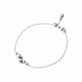 Silver Moonlight Grapes Bracelet