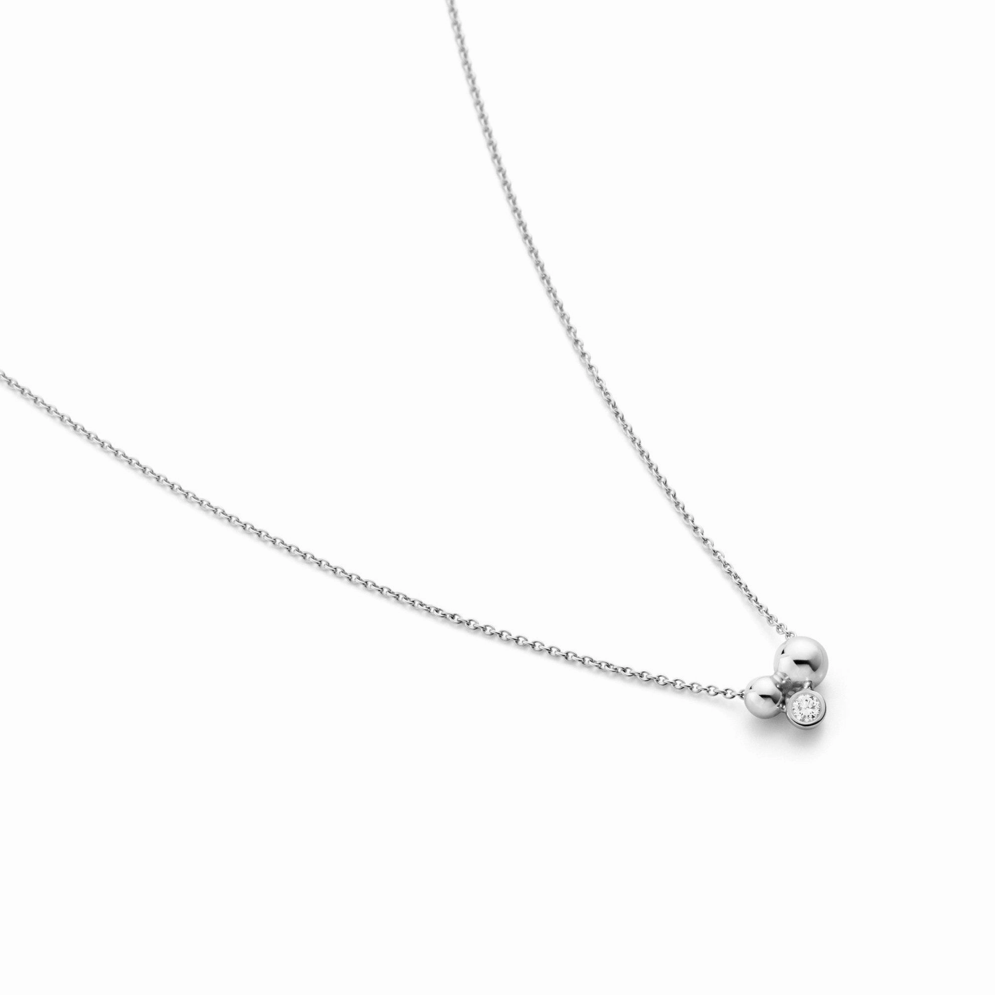 Silver Moonlight Grapes Diamond Set Pendant