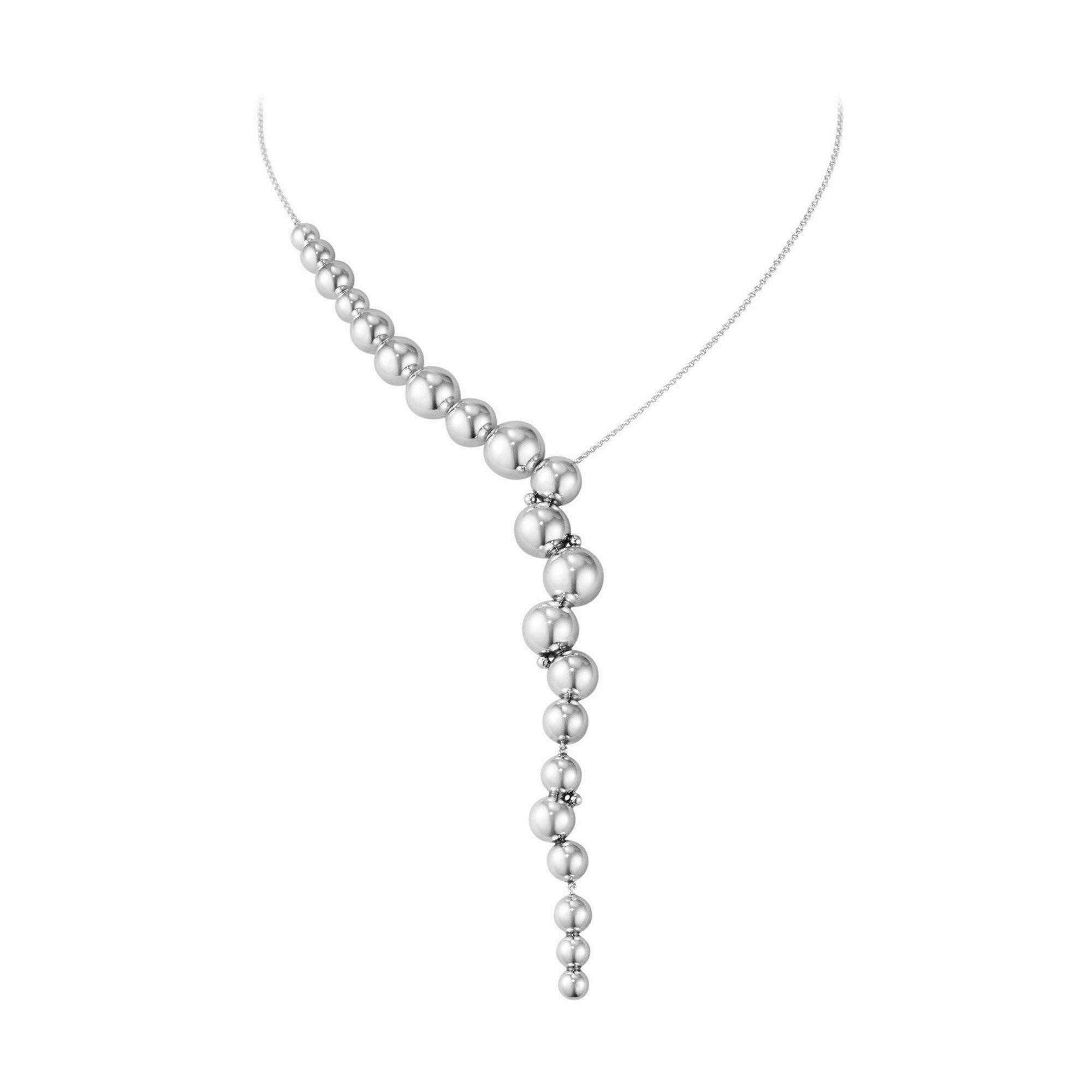 Silver Moonlight Grapes Necklace