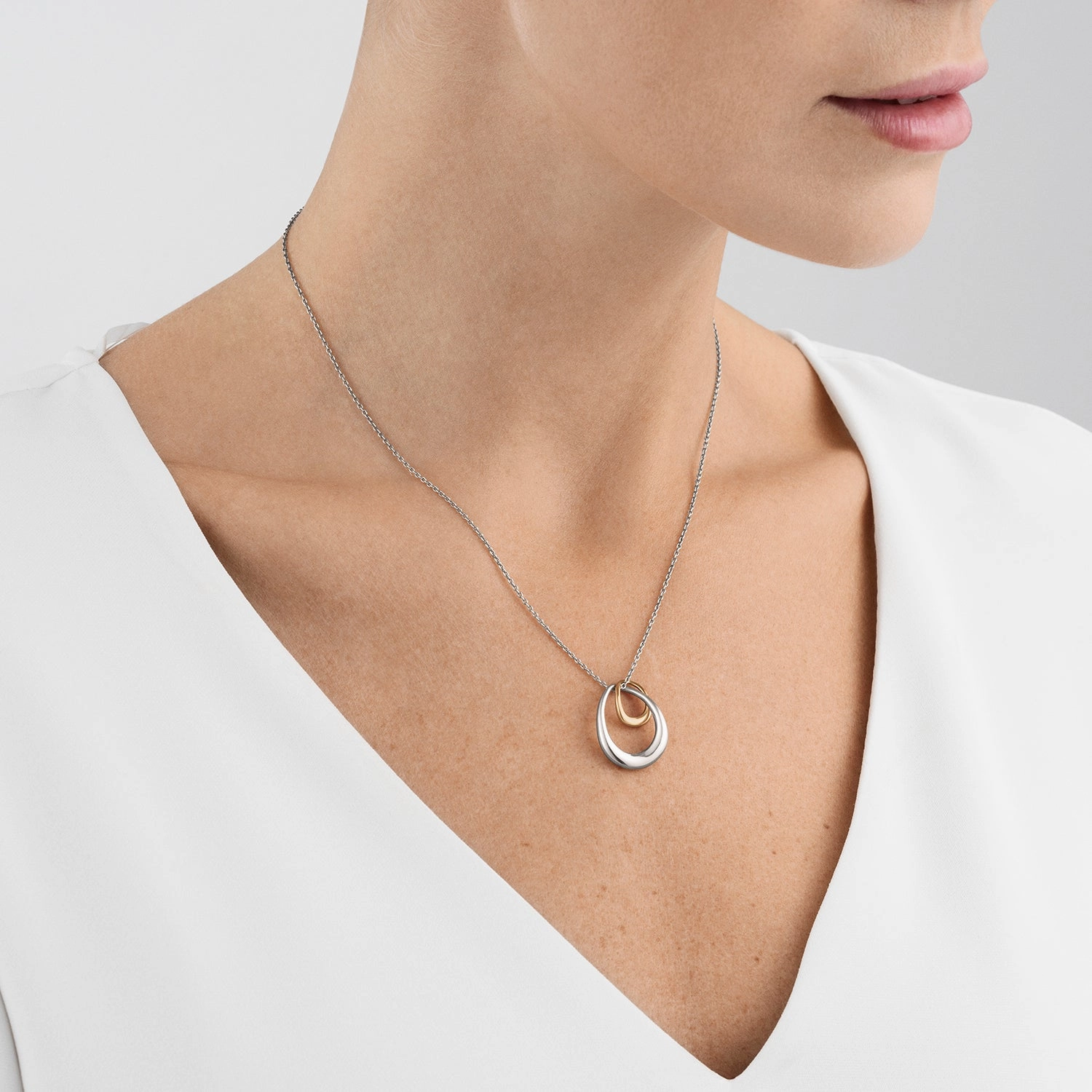 Silver Offspring Two Tone Pendant