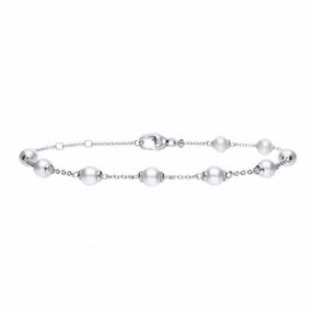Silver Pearl Bracelet