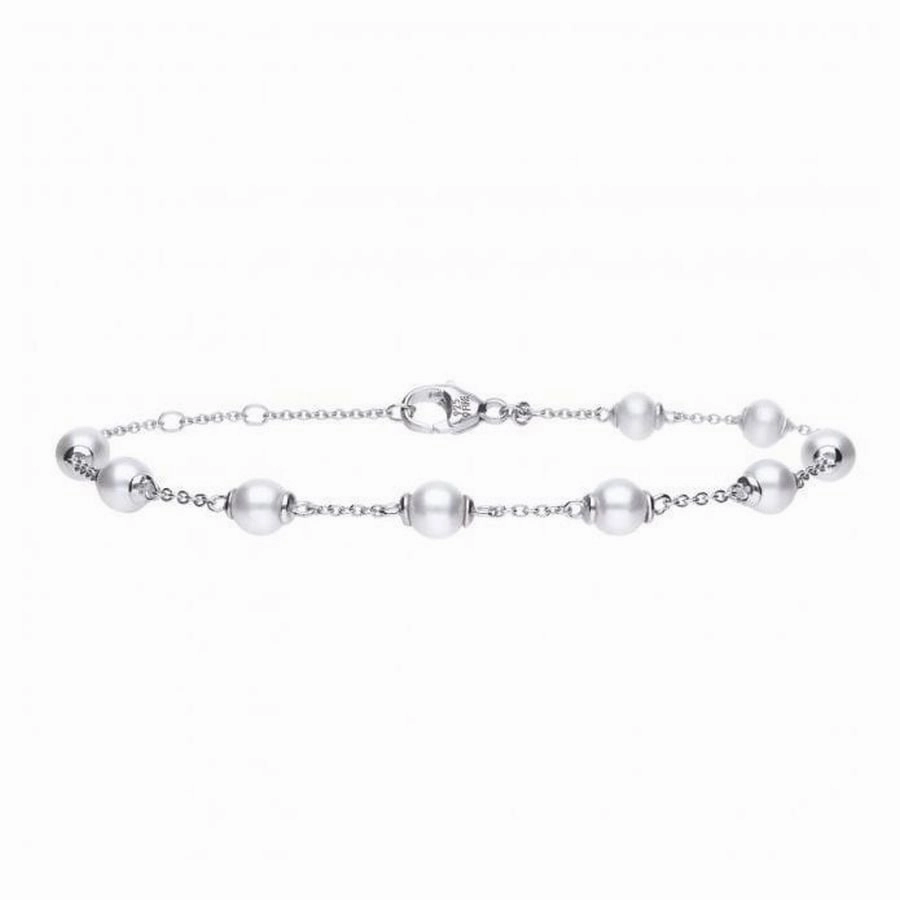 Silver Pearl Bracelet