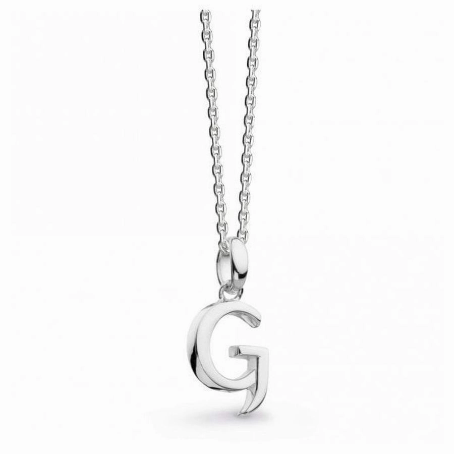 Silver Signature Capital G Necklace
