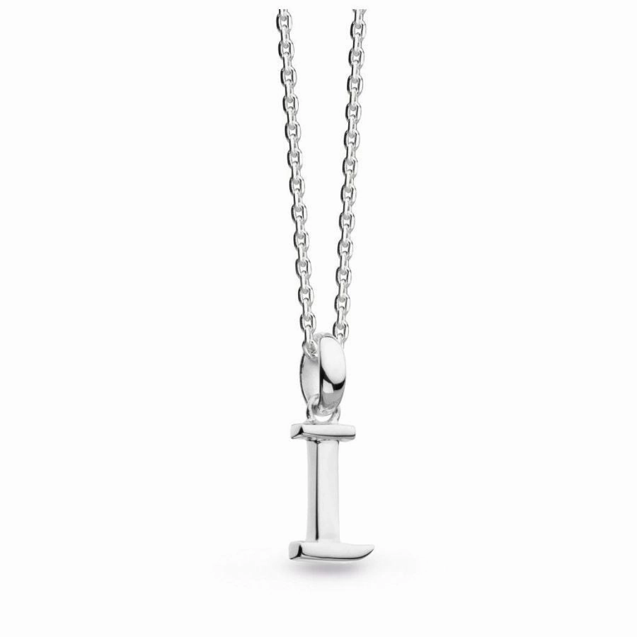 Silver Signature Capital I Necklace