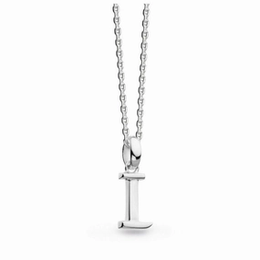 Silver Signature Capital I Necklace