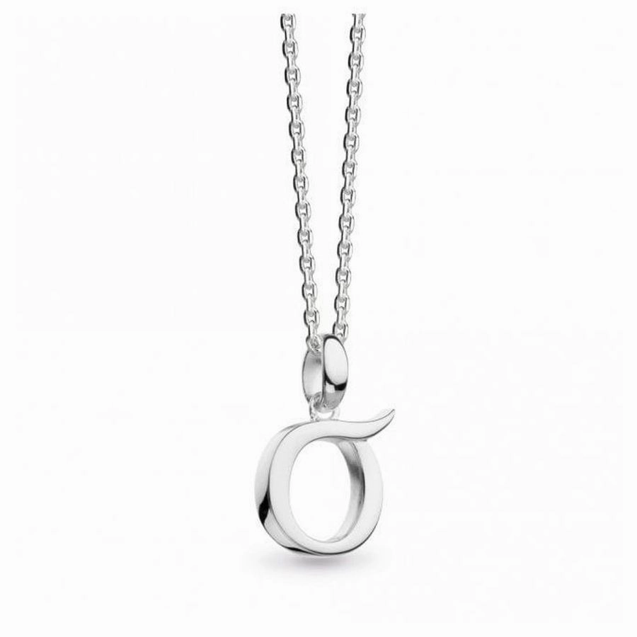 Silver Signature Capital O Necklace
