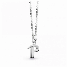 Silver Signature Capital P Necklace