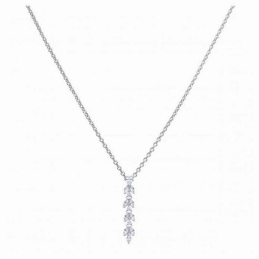 Silver Vine Drop Pendant