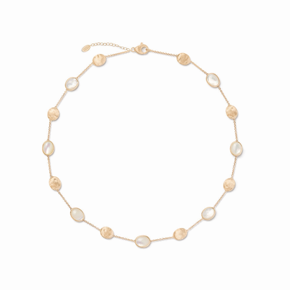 Siviglia Yellow Gold Mother of Pearl Necklace