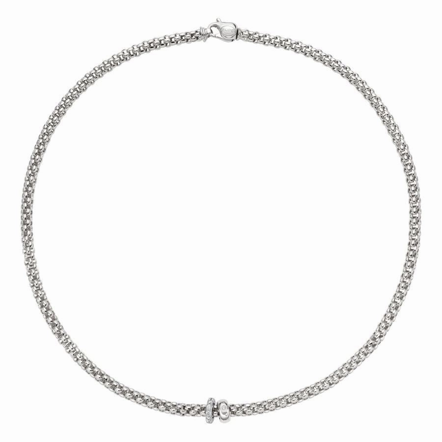 Solo Necklace - 18ct White gold