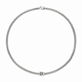 Solo Necklace - 18ct White gold