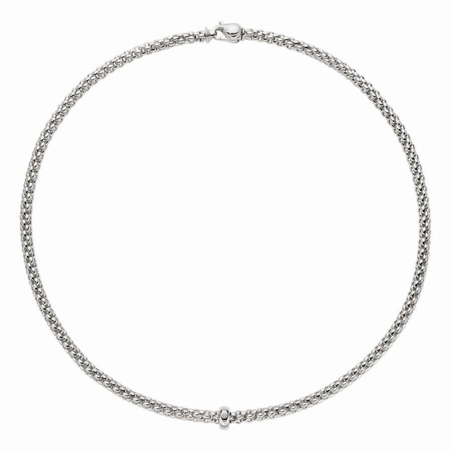 Solo Necklace - 18ct White gold