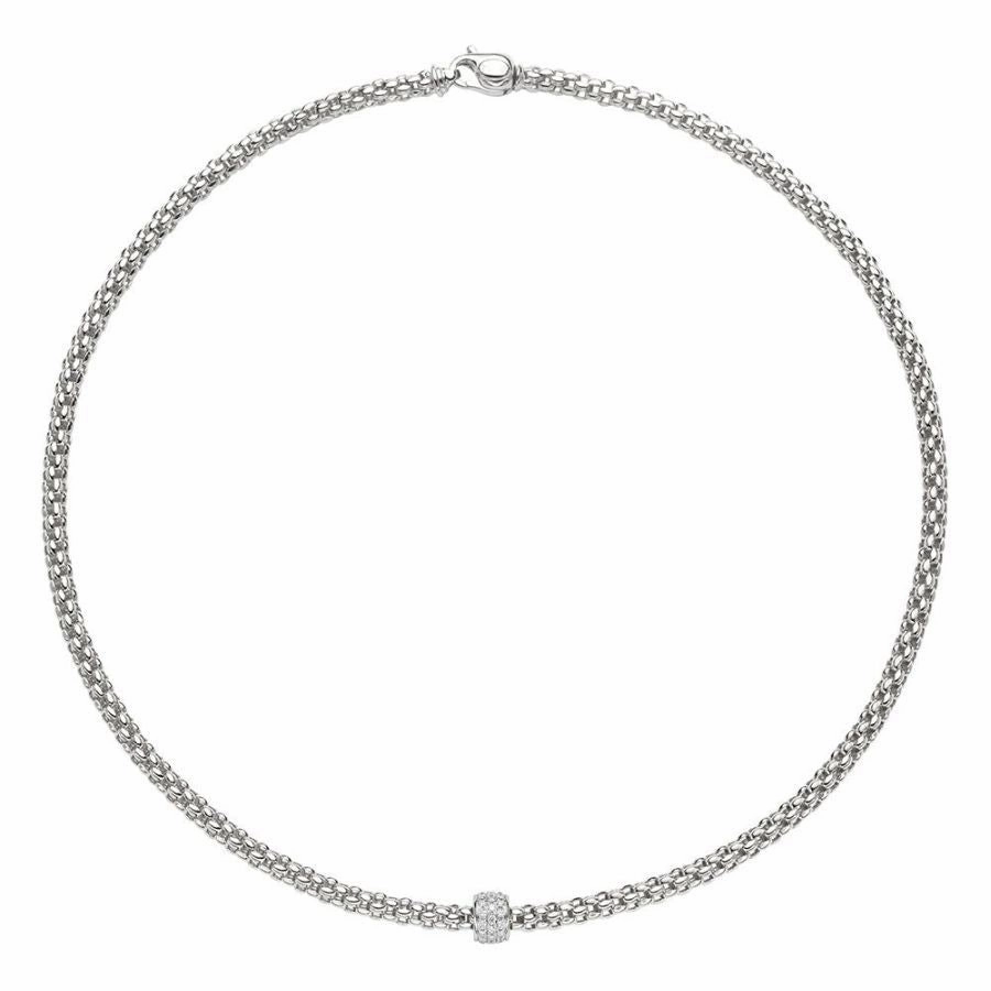 Solo Necklace - 18ct White gold