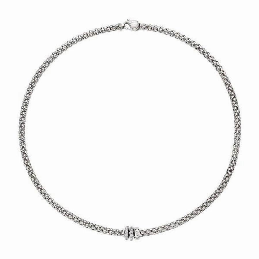 Solo Necklace - 18ct White gold