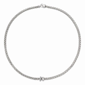 Solo Necklace - 18ct White gold