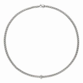 Solo Necklace - 18ct White gold