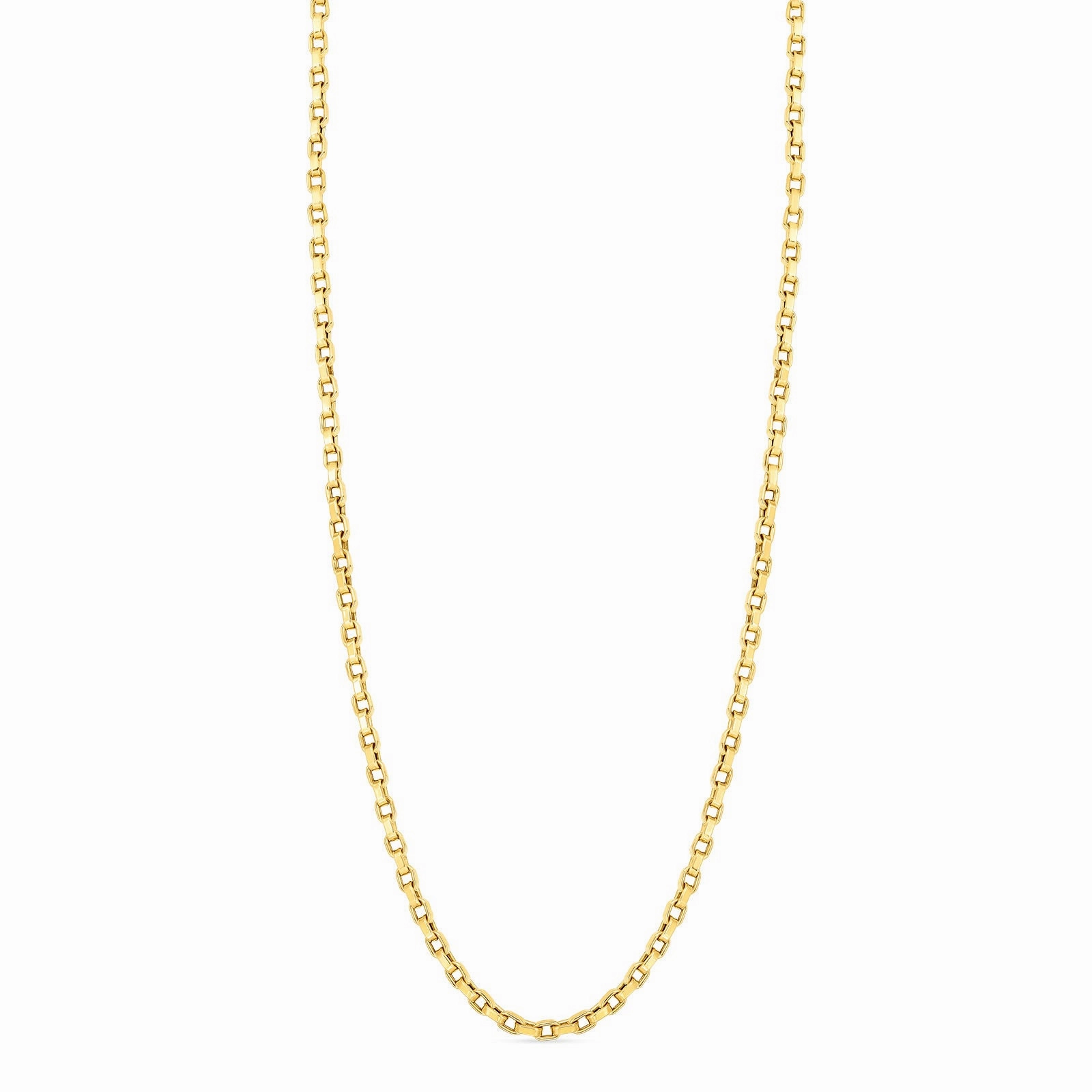 Square Link Chain Necklace (17 inches)