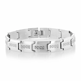 Stainless Steel Fancy Patterned 20.3cm Bracelet
