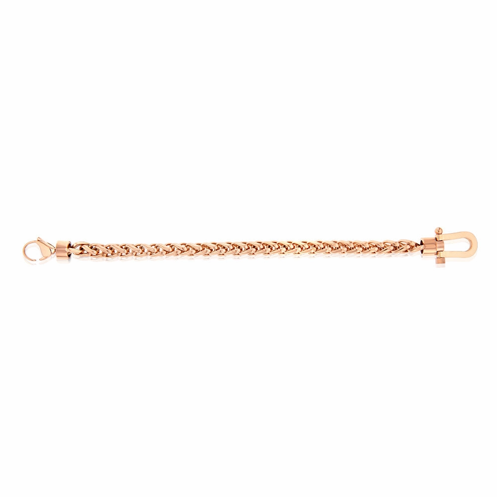 Stainless Steel Fancy Wheat 21cm Bracelet