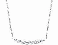 Stardust Cluster Bar Necklace