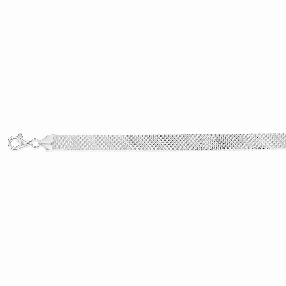 Sterling Silver Broad 19cm Bracelet