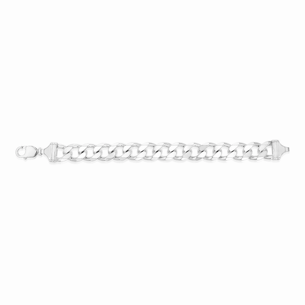 Sterling Silver Curb 400 Gauge 21cm Bracelet
