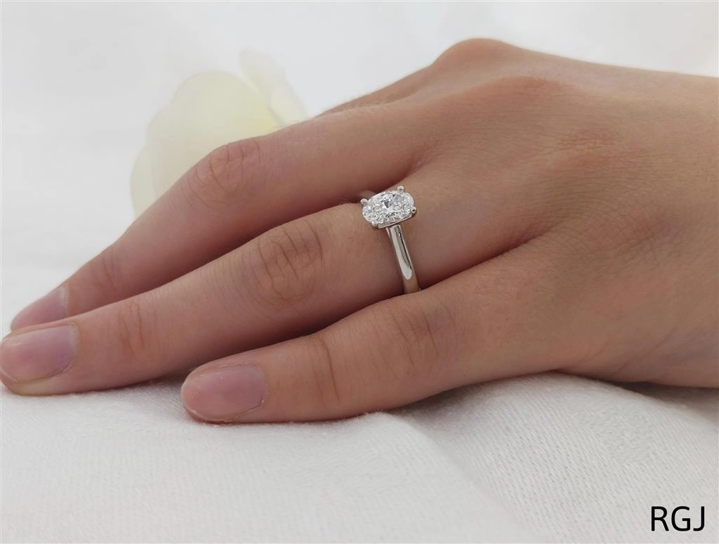 The Classic Platinum 0.80ct Oval Cut Diamond Solitaire Engagement Ring
