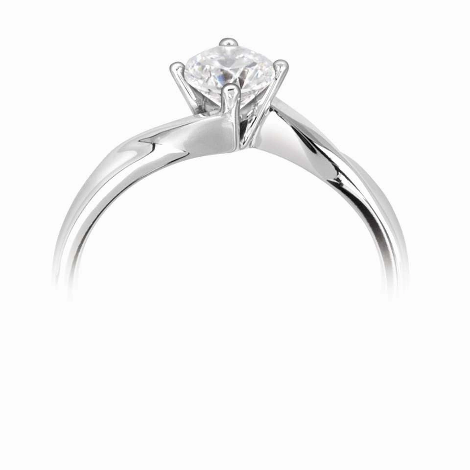 The Gladiolus Platinum Round Brilliant Cut Diamond Solitaire Engagement Ring