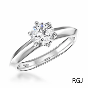 The Innis Platinum 0.60ct Round Brilliant Cut Diamond Solitaire Engagement Ring