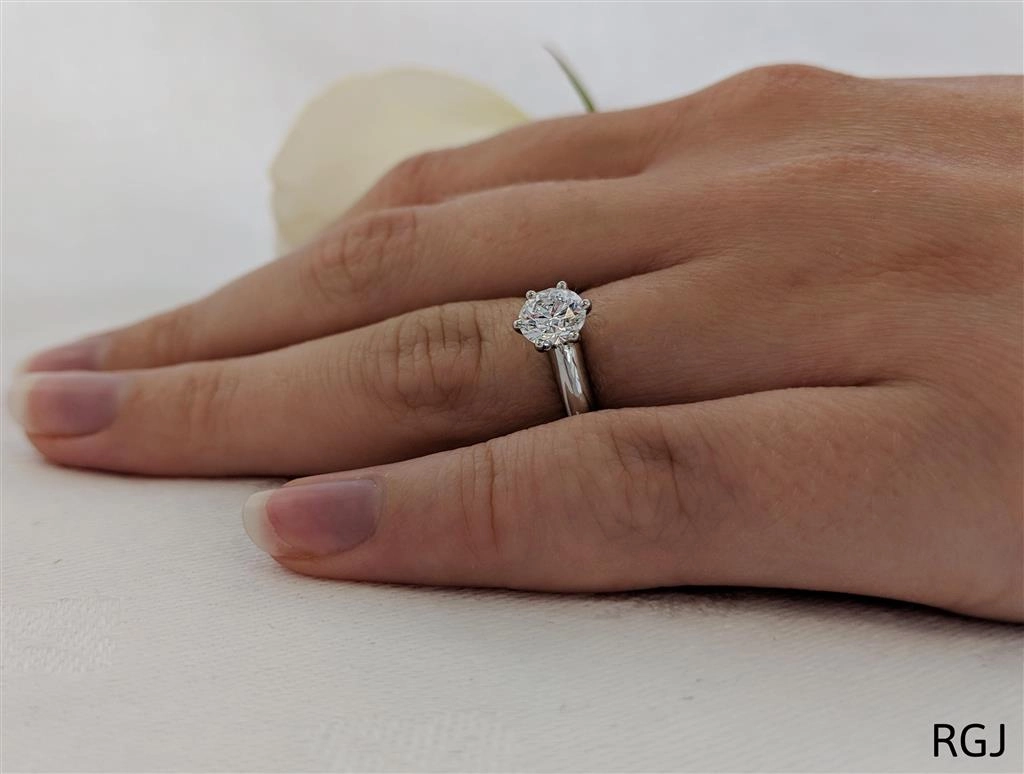 The Innis Platinum 0.60ct Round Brilliant Cut Diamond Solitaire Engagement Ring