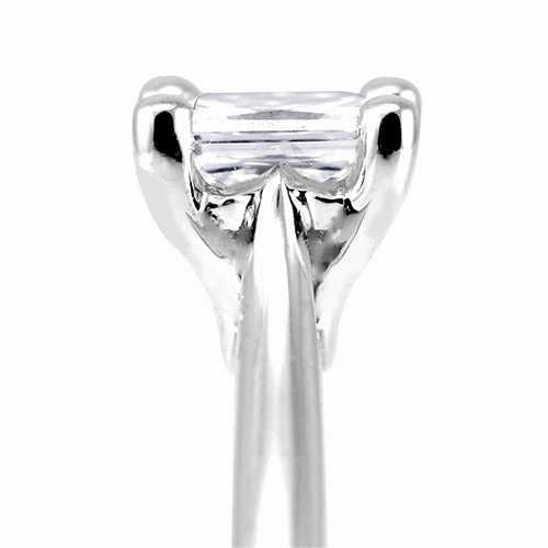 The Jasmine Platinum Princess Cut Diamond Solitaire Engagement Ring