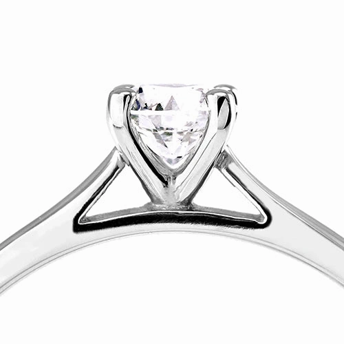 The Magnolia Platinum Round Brilliant Cut Diamond Solitaire 1.20ct-1.51ct Engagement Ring