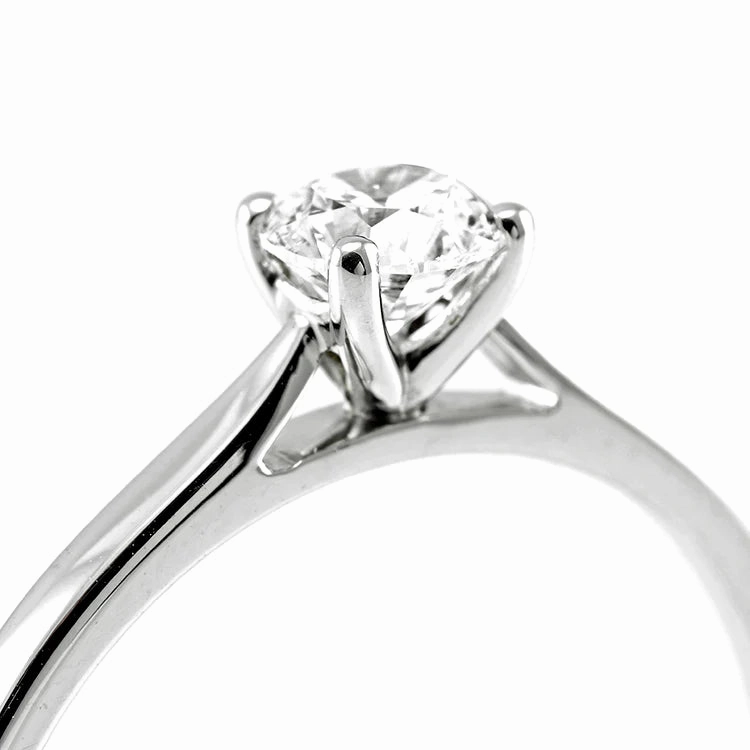 The Magnolia Platinum Round Brilliant Cut Diamond Solitaire 1.20ct-1.51ct Engagement Ring
