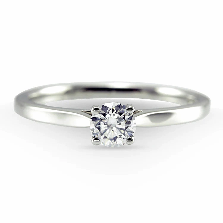The Magnolia Platinum Round Brilliant Cut Diamond Solitaire 1.20ct-1.51ct Engagement Ring