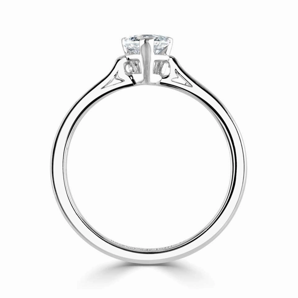 The Sweetheart Platinum Heart Cut Diamond Solitaire Engagement Ring