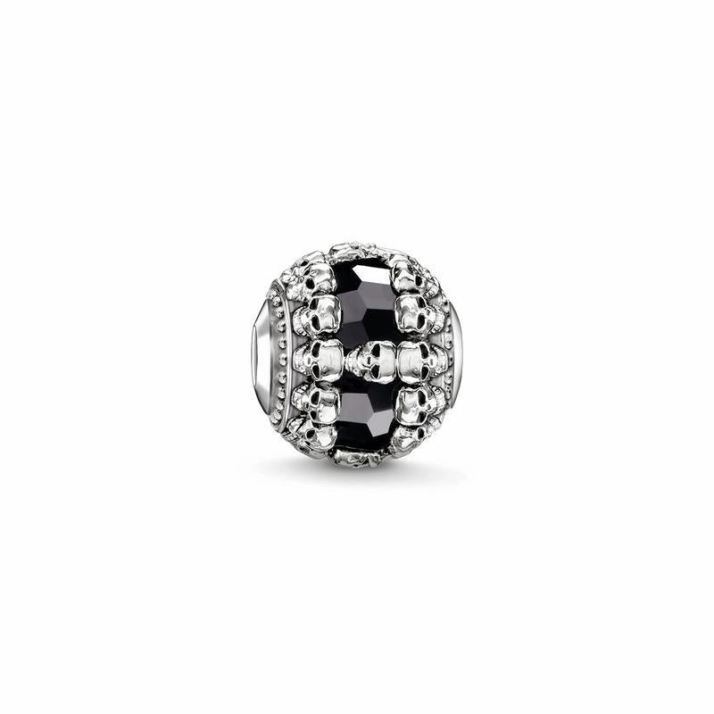 Thomas Sabo Bead black skulls