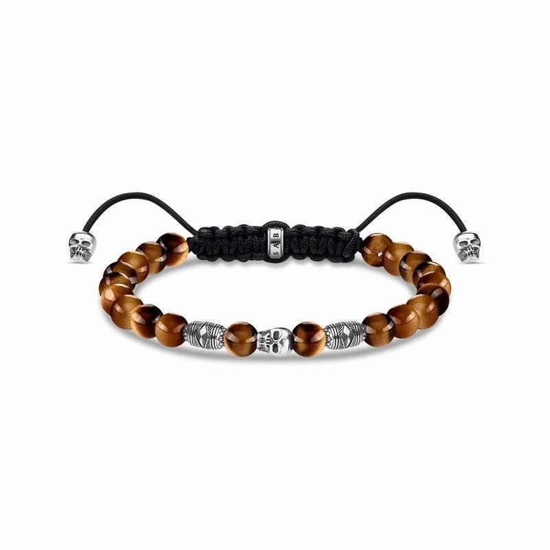Thomas Sabo Bracelet brown skull