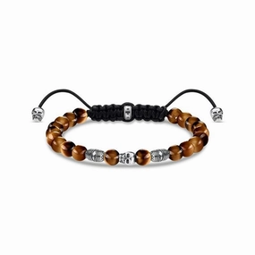 Thomas Sabo Bracelet brown skull