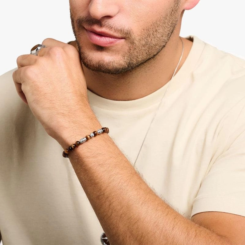 Thomas Sabo Bracelet brown skull