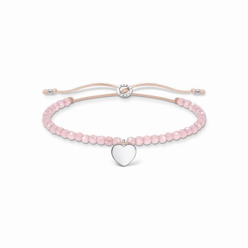 Thomas Sabo Bracelet pink pearls heart