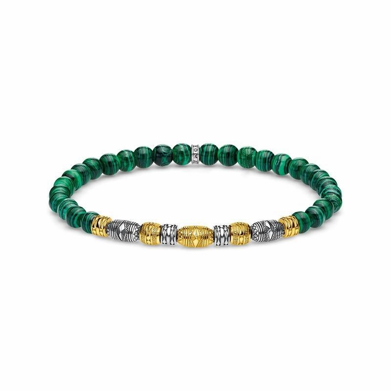 Thomas Sabo bracelet Two-tone lucky charm, green