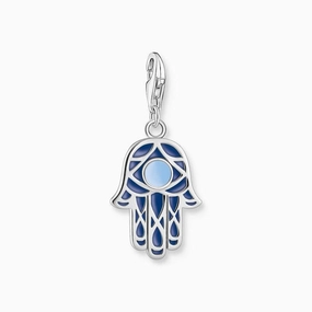 Thomas Sabo Charm Pendant - Blue Fatima Hand